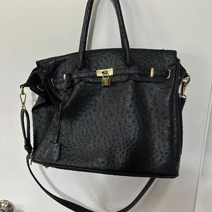 Black Faux Alligator tote/purse